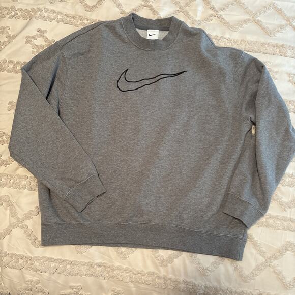 Nike Dri Fit Get Fit Sweatshirt Women's Small Gray Jumper Crewneck Pullover Knit - Picture 1 of 5